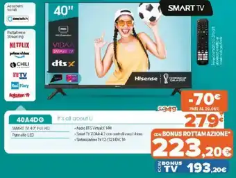 Expert Hisense 40A4DG offerta