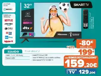 Expert Hisense Smart TV 32A4DG offerta