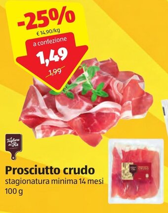 ALDI Prosciutto crudo 100 g offerta