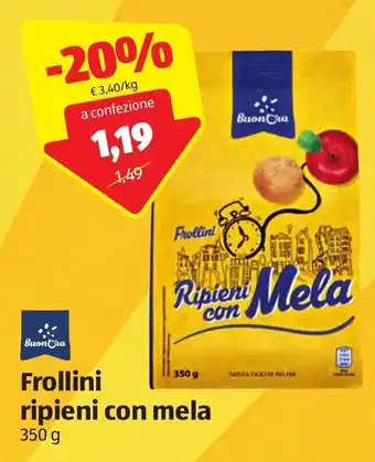 ALDI Buon'Ora Frollini ripieni con mela 350 g offerta