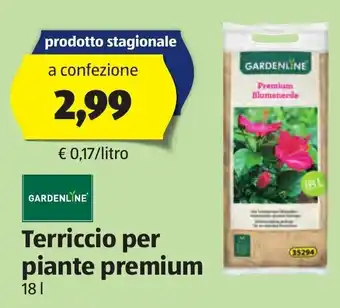 ALDI Gardenline Terriccio per piante premium 18 l offerta