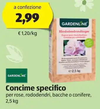 ALDI Gardenline Concime specifico 2,5 kg offerta