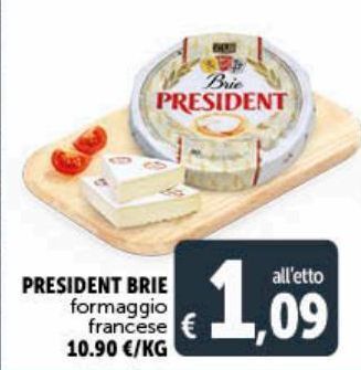 Deco Supermercati Président brie formaggio francese offerta