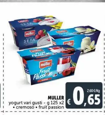 Deco Supermercati Muller yogurt vari gusti g 125 x 2 offerta