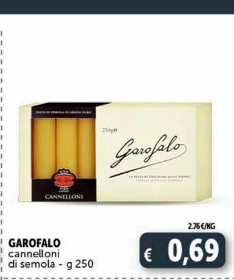 Deco Supermercati Garofalo cannelloni di semola g 250 offerta