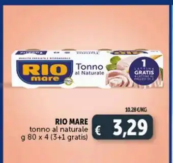Deco Supermercati Rio mare tonno al naturale offerta