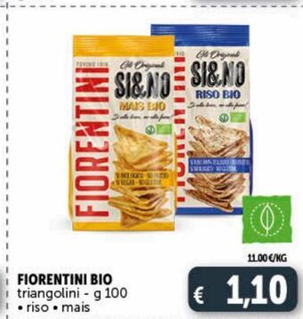 Deco Supermercati Fiorentini bio triangolini g 100 riso mais offerta
