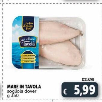 Deco Supermercati Mare in tavola sogliola dover g 350 offerta