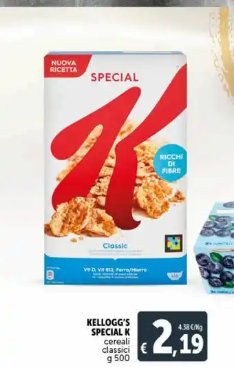 Deco Maxistore Kellogg's special k cereali classici g 500 offerta