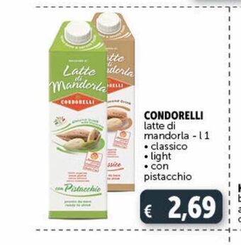 Latte di mandorla condorelli