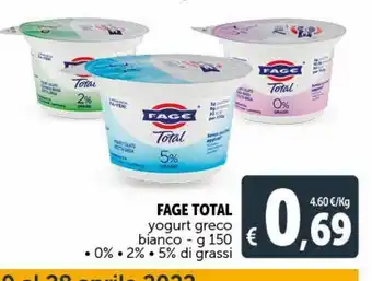Yogurt greco fage total