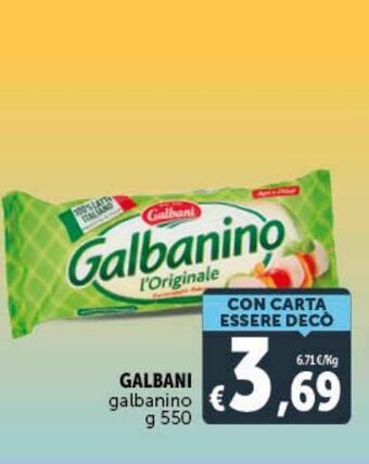 Deco Market Galbani galbanino offerta