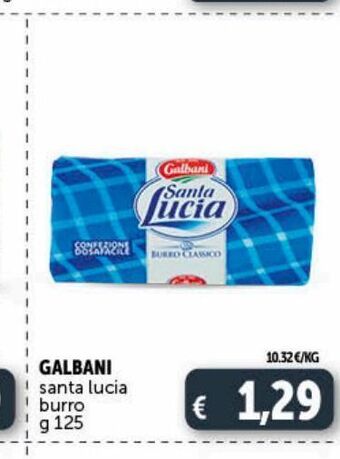 Deco Market Galbani santa lucia burro g 125 offerta