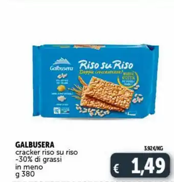 Deco Market Crackers riso su riso -30 % di grasi in meno g 380 galbusera offerta
