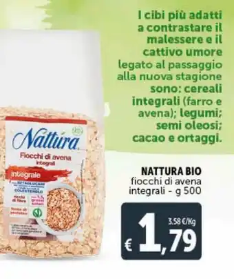 Fiocchi d'avena nattura bio