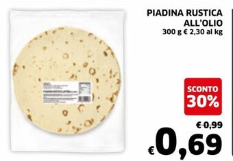 Piadina Rustica All'Olio 300 g