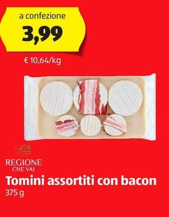 ALDI Tomini assortiti con bacon offerta