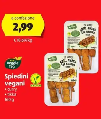 ALDI Spiedini vegani offerta