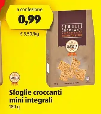 ALDI Sfoglie croccanti mini integrali offerta