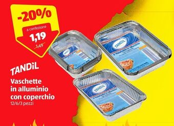 ALDI Vaschette in alluminio con coperchio offerta