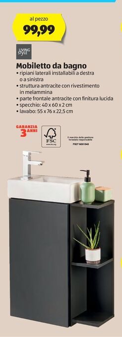 Mobiletto del bagno