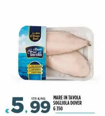 Sogliola mare in tavola g 350