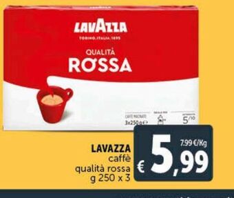 Deco Superstore Lavazza caffè qualita rossa g 250 x 3 offerta
