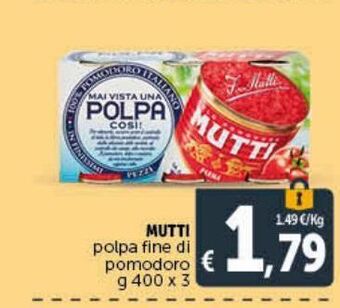 Deco Superstore Polpa di pomodoro mutti offerta