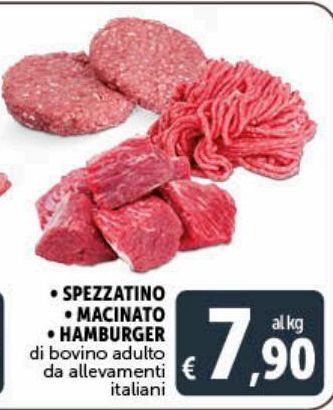 Deco Supermercati Spezzatino macinato hamburger offerta