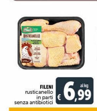 Deco Supermercati Fileni rusticanello in parti senza antibiotici offerta