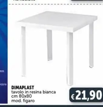 Dimaplast tavoli in resina bianca