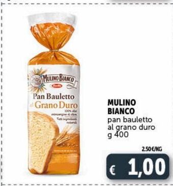 Deco Market Mulino bianco pan bauletto al grano duro g 400 offerta