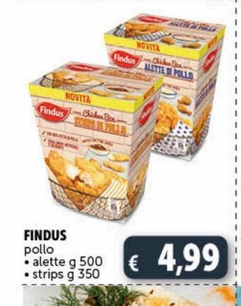 Findus pollo alette g 500 strips g 350