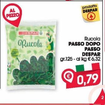 Despar Rucola passo dopo passo despar gr 125 offerta