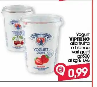 Despar Yogurt vipiteno alla frutta o bianco vari gusti gr 500 offerta