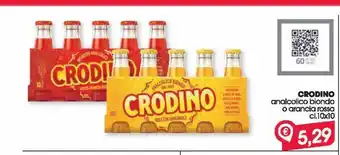 Despar Crodino analcolico biondo o arancia rossa cl 10x10 offerta