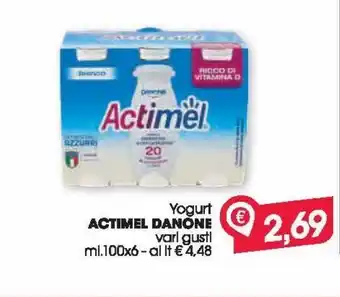 Despar Yogurt actimel danone vari gusti offerta