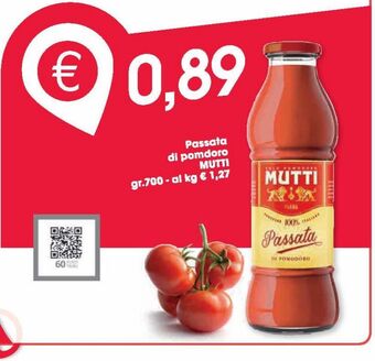 Despar Passata di pomodoro mutti gr 700 offerta