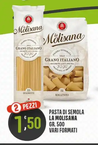Eurospar Pasta di semola la molisana gr 500 vari formati offerta