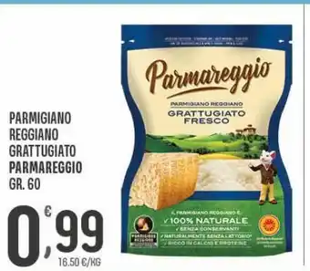 Eurospar Parmigiano reggiano parmareggio grattugiato gr 60 offerta