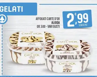 Eurospar Affogati carte d'or algida gr 500 vari gusti offerta