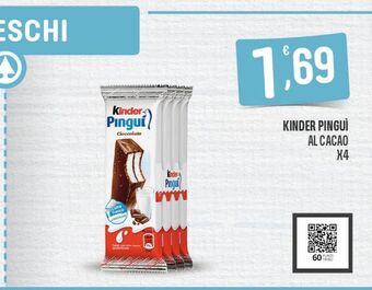 Kinder pinguì al cacao x4