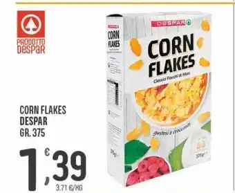 Eurospar Corn flakes despar gr 375 offerta