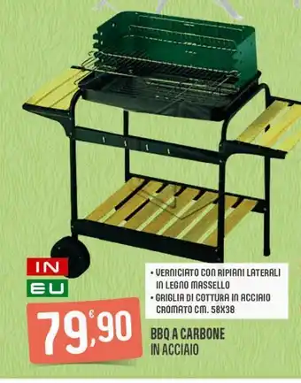 Eurospar Bbq a carbone in acciaio offerta