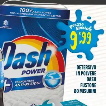Eurospar Detersivo in polvere dash fustone 80 misurini offerta