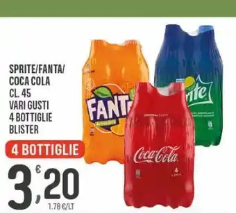 Eurospar Coca-cola sprite fanta cl 45 vari gusti offerta