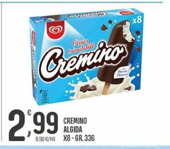Cremino algida x8 gr 336