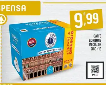 Despar Caffè borbone in cialde x80 +15 offerta