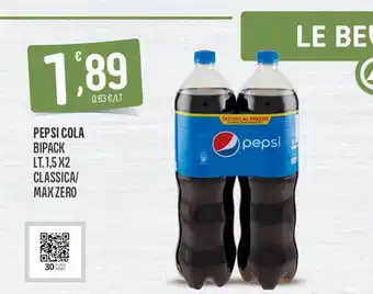 Despar Pepsi cola bipack lt 1.5x2 classica / max zero offerta