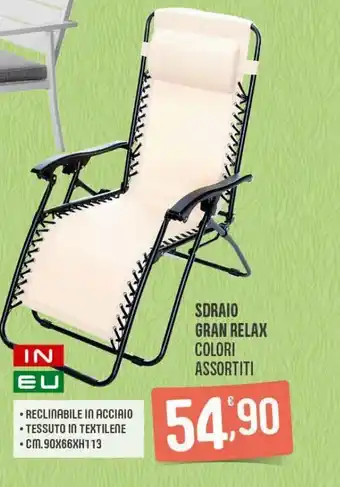 Sdraio gran relax colori assortiti